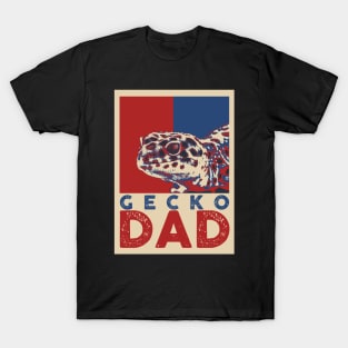 Gecko Dad Pop Art Style T-Shirt